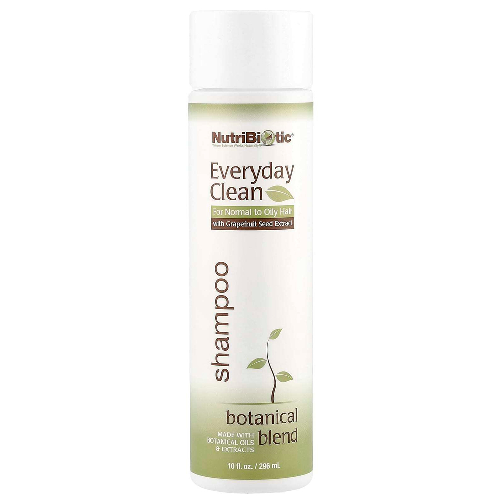 NutriBiotic, Everyday Clean Shampoo, растительная смесь с экстрактами косточек грейпфрута, 296 мл (10 жидк. Унций)