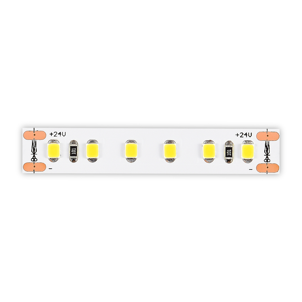Светодиодная лента 24V 120 led/м 14,4W/m SMD 2835 1500 Lm/m 4000K IP20, 5000×10 мм