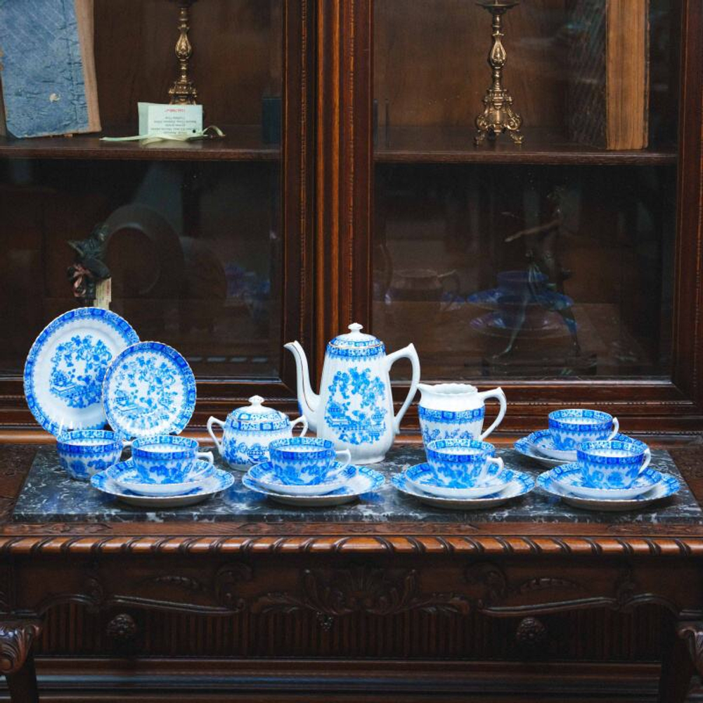 Чайный сервиз на 6 персон «Голубая классика Баварии»