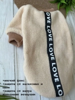 Толстовка из флиса для собак и кошек, свитшот