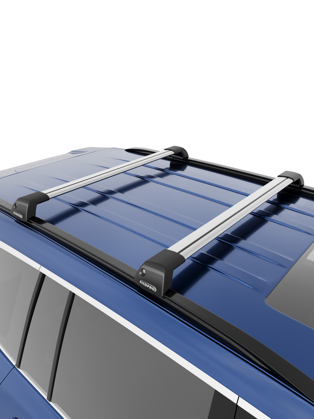 Багажник на рейлинги для Hyundai Tucson III (TL)5дв. SUV 2015-2019 M43-5004S ,серый