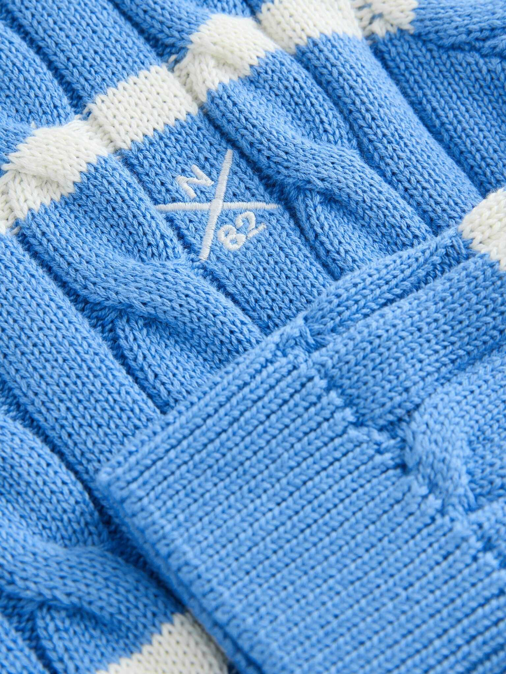 Джемпер для мальчика Next E27-911, Голубой, Белый