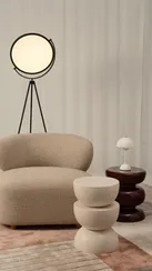 Кофейный столик Prosper Ø32х47 см, белый матовый