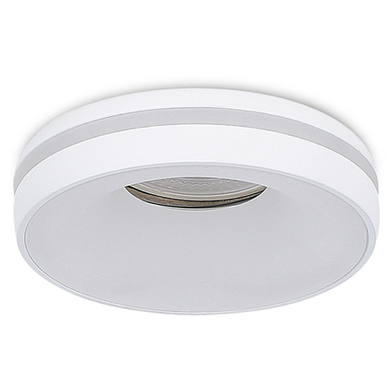 Donel, св-к встроенный, цвет БЕЛЫЙ, D95xH38мм, под лампу GU10, IP20, серия: DN02