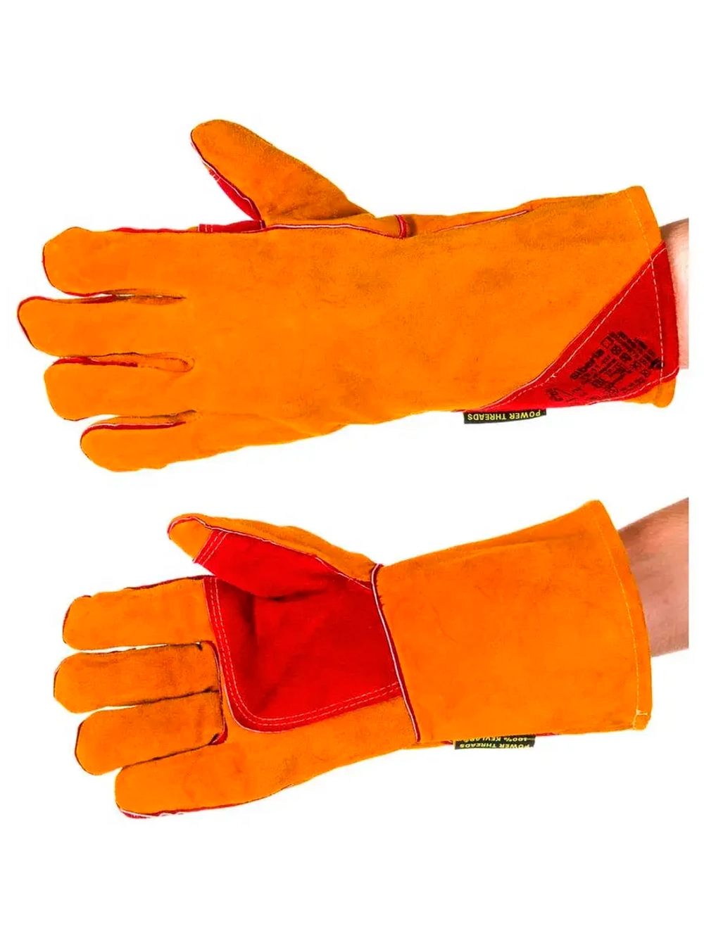 Утепленные краги сварщика 2Hands швы Kevlar Т9-11-ru Siberia