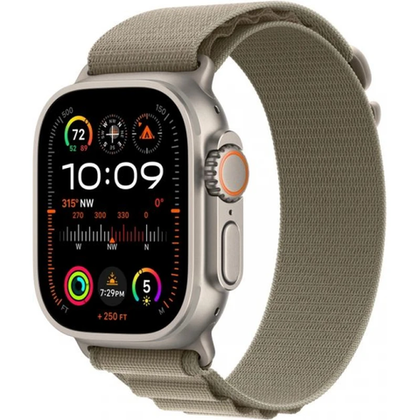 Умные часы Apple Watch Ultra 2 49mm Titanium Olive Alpine Loop M (MREY3)