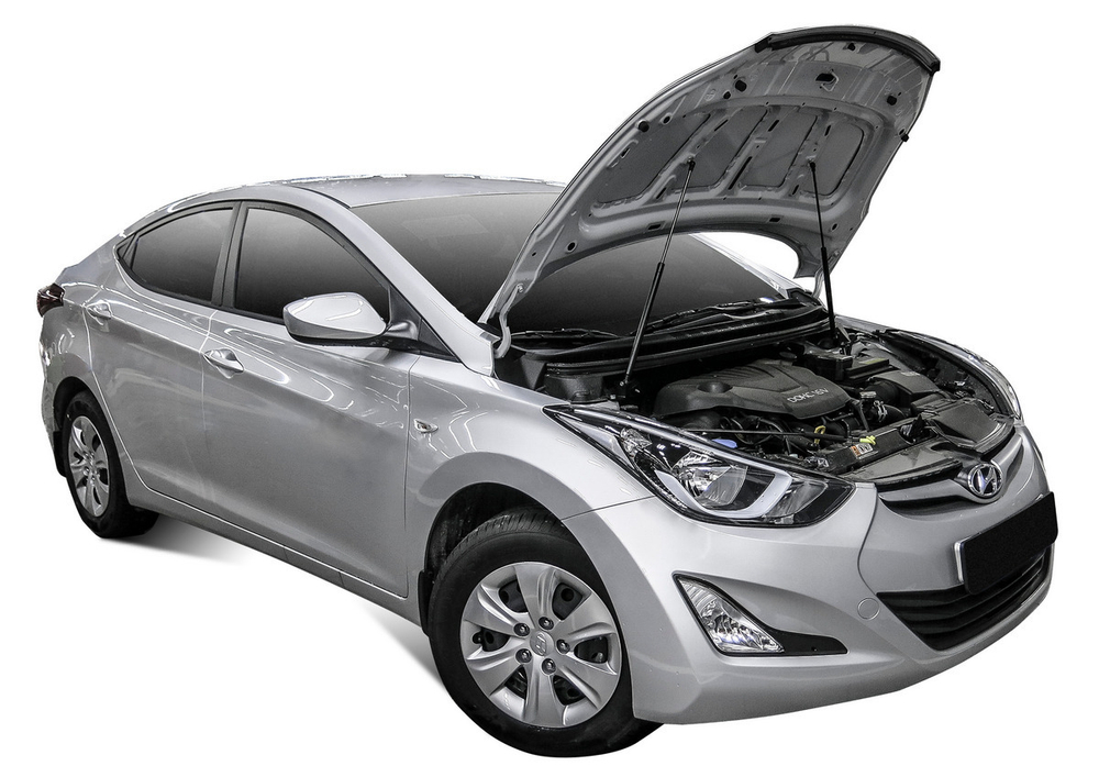 Упоры капота АвтоУпор для Hyundai Elantra V MD рестайлинг 2013-2016, 2 шт., UHYELA011