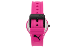 PUMA Wrist Watch Quartz Movement Rubber Strap Pink Watch Dial Women"s Watch
