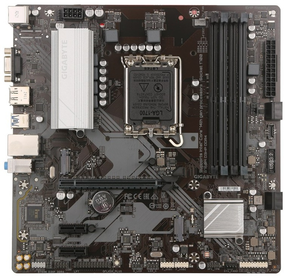 Материнская плата GIGABYTE B760M D3HP DDR4 (REV1.0)