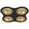 Комплект из светильников и рамки Lightstar Domino Round (214647+214603+214603+214603+214603) D64703030303