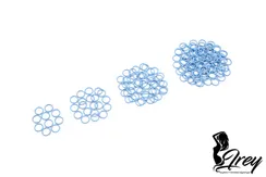 Кольцо Arta-F, 10 мм, металл, голубой 3090