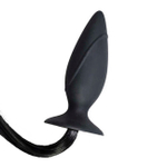 Втулка анальная с имитацией хвоста пони Horny Pony Plug (черная) (Цвет: черный)