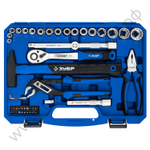 ЗУБР Универсал-63, 63 предм., (1/2″+ 1/4″), универсальный набор инструмента, Профессионал (27670-H58)