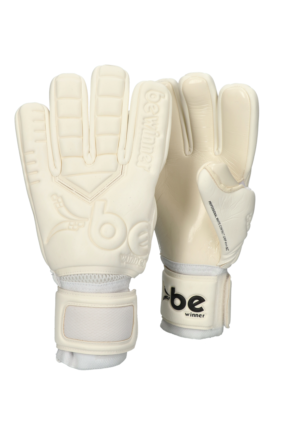 Вратарские перчатки Be Winner Professional White Contact Grip 4MM NC