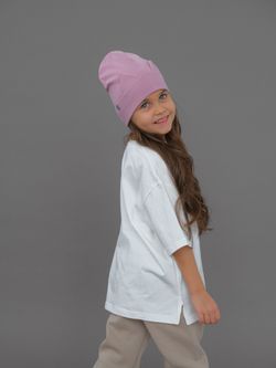 Шапка трикотажная КИС(Лиловый)