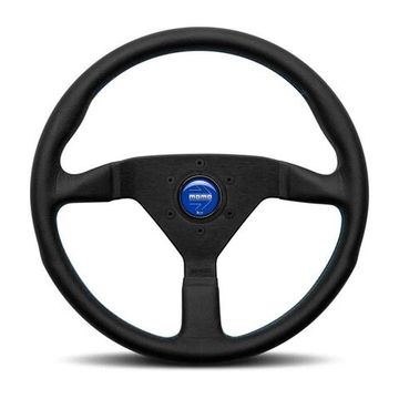 Спортивный руль Momo Montecarlo style кожа (синий)