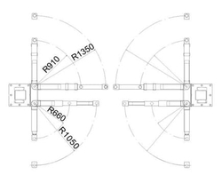 Подъемник двухстоечный GW-D4000 220 Great Wolf, 4000кг