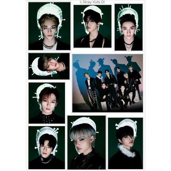 Наклейка А5 k Stray Kids 01