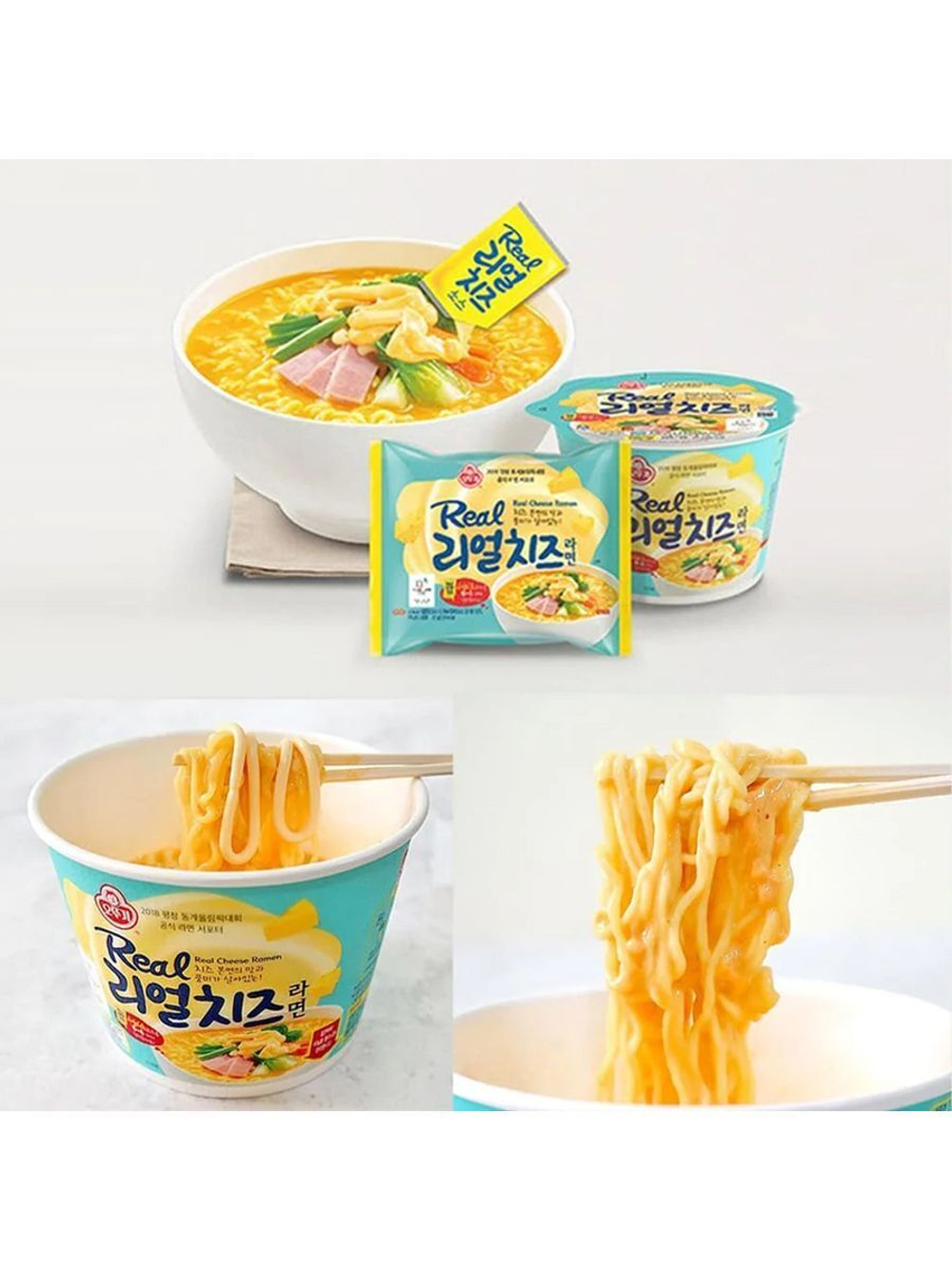 Лапша Ottogi со вкусом сыра Real Cheese Ramen 135 г