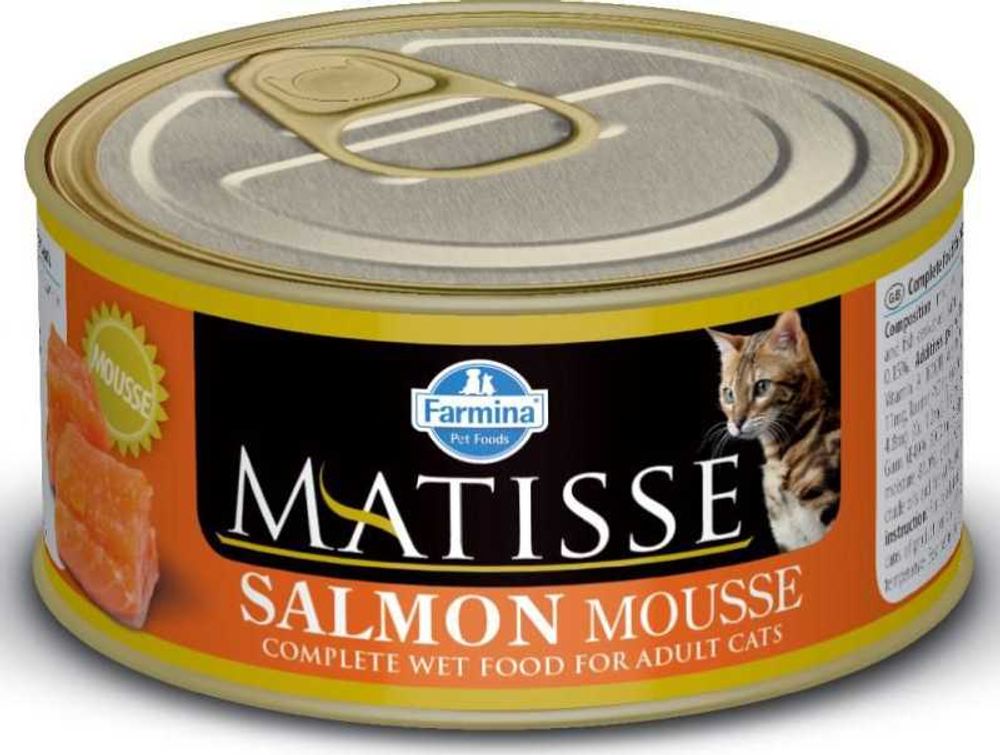 Консервы FARMINA Matisse для взрослых кошек всех пород с лососем - 300 гр