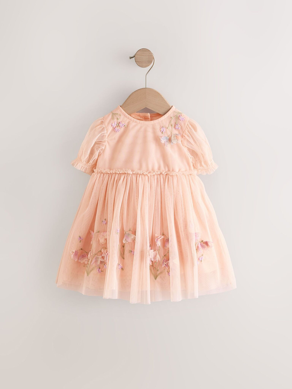 Платье для девочки Next E86-993, Персиковый