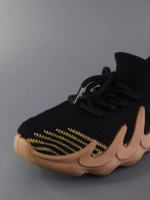 Кроссовки Изики детские - Yeezy boost- черно-коричневые