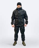 Костюм Горка 6М "Чёрный мультикам" с флисом, Рип-стоп (Беларусь)