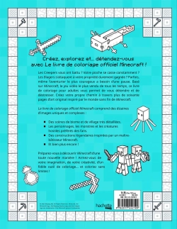 Hachette раскраска по номерам Minecraft - Le livre de coloriage officiel