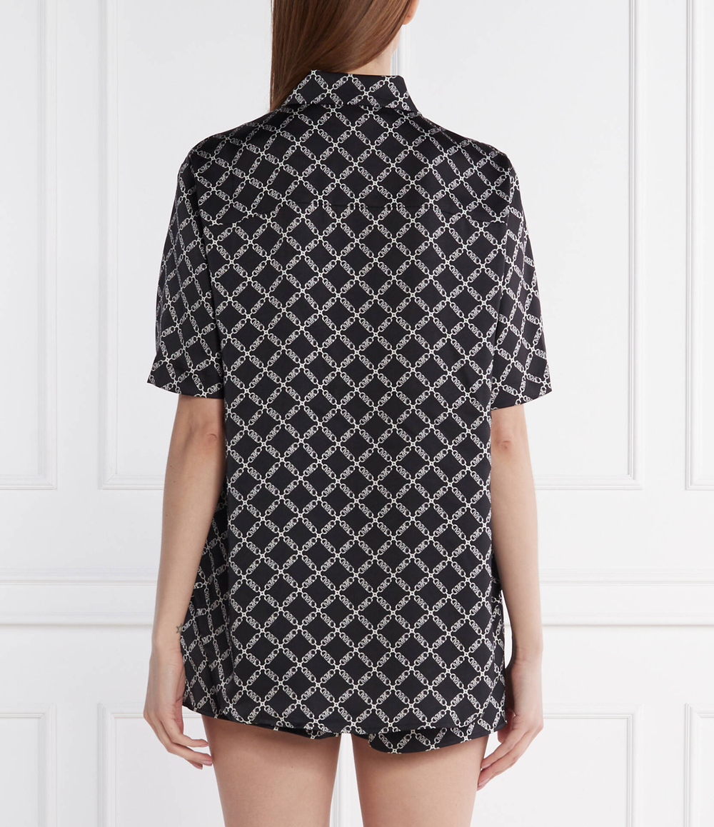 Сатиновая рубашка EMPIRE Michael Kors - черный(MS440MBE74)