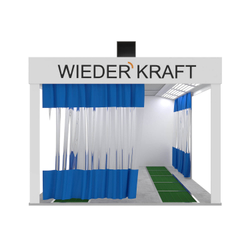 WDK-510 Пост подготовки с двумя полосами решёток для монтажа на приямок