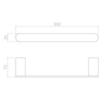 Кольцо для полотенец WONZON & WOGHAND CARBON, Черный (WW-7713)