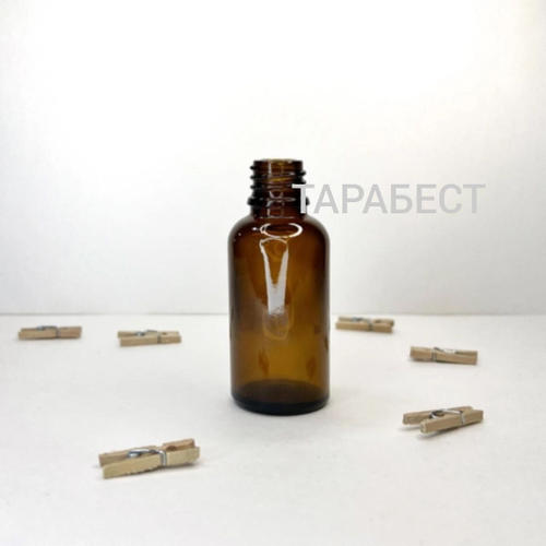 Флакон 030 мл стекло коричневый горло 18/410