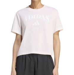 Женская теннисная футболка Adidas Heritage Tennis Graphic - distant pink