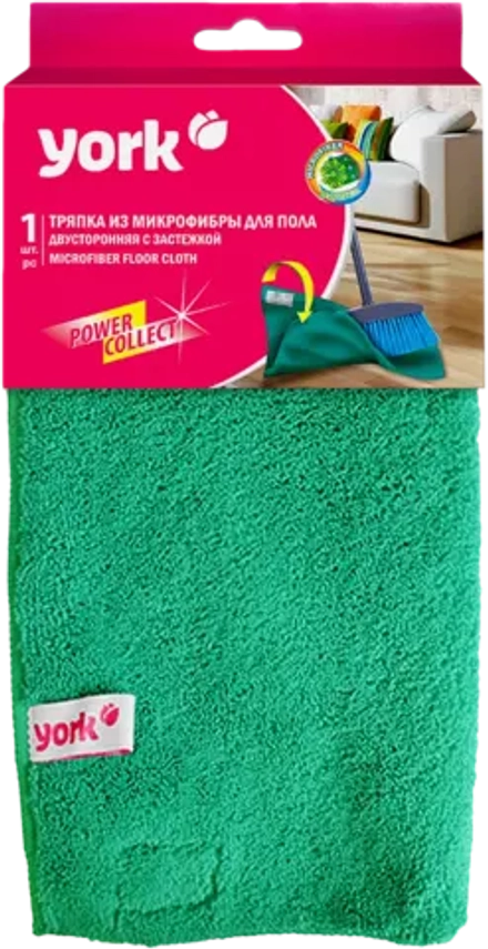 Салфетка для пола York из микрофибры с застежкой 50*60см
