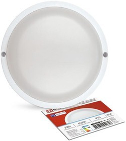 Светильник светодиодный герметичный СПП МД-2565-КРУГ 25Вт 6500К с микроволновым датчиком IP65