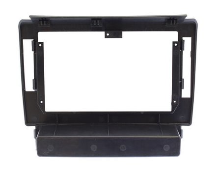 Комплект рамки с разъёмами 10" Toyota Alphard H20, Vellfire 2008-2014 (ПРАВ. руль с полочкой под магнитолой)накладка черная - Car-Smart 9536-10F2