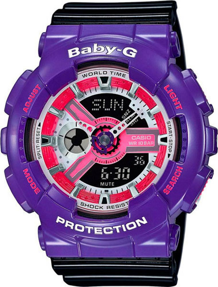 Японские наручные часы Casio Baby-G BA-110NC-6A с хронографом