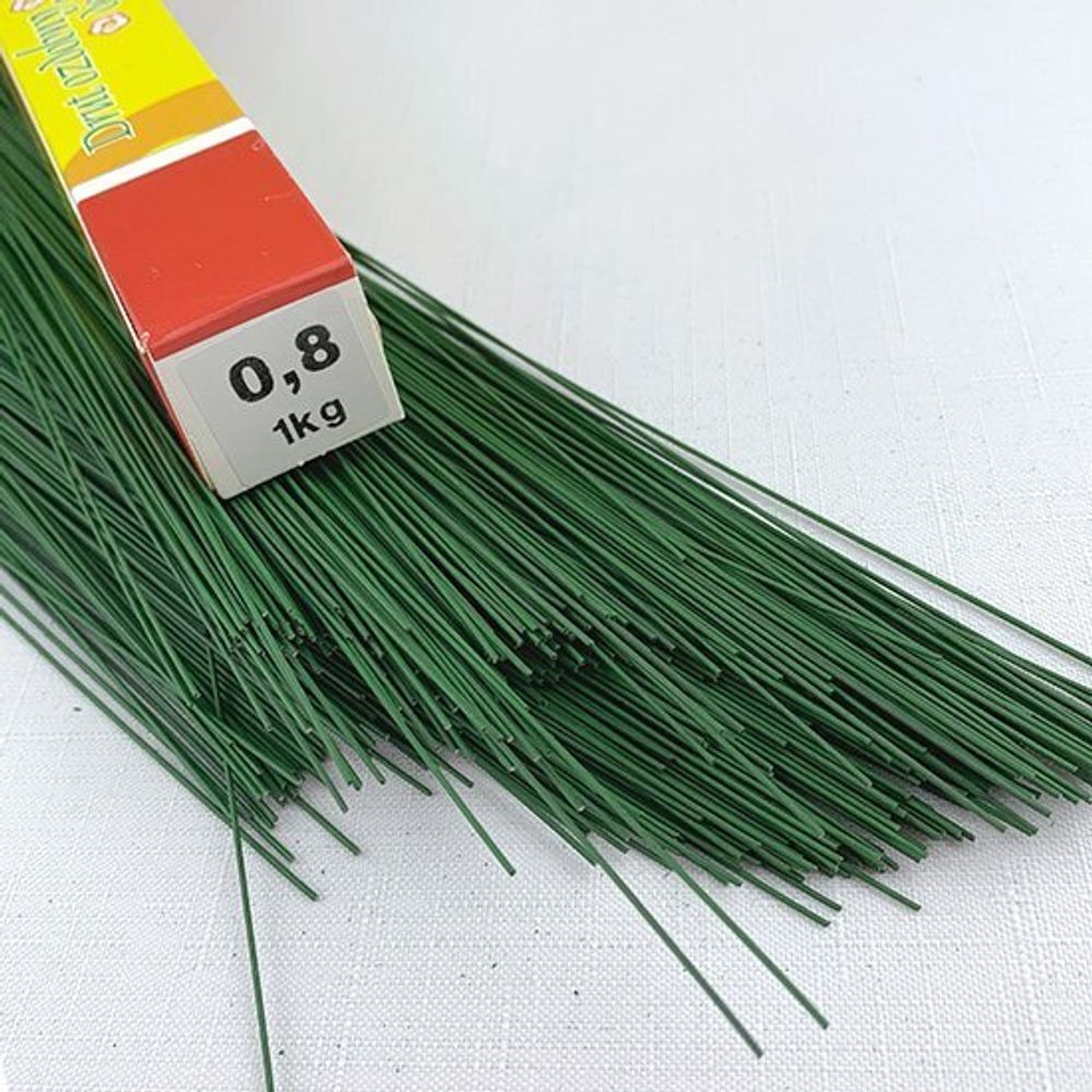 Проволока для гербер зеленая 0.8мм/1кг