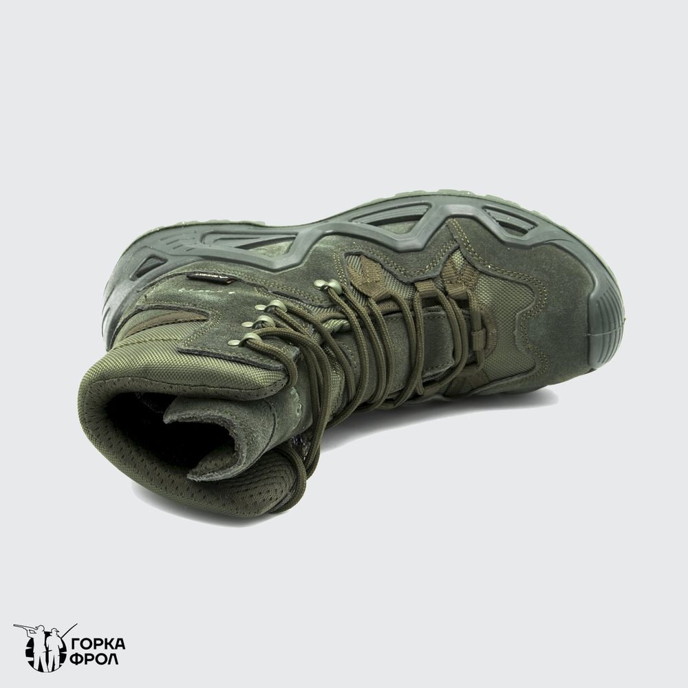 Ботинки Lowa Zephyr GTX Hi TF (реплика) олива, высокий берец