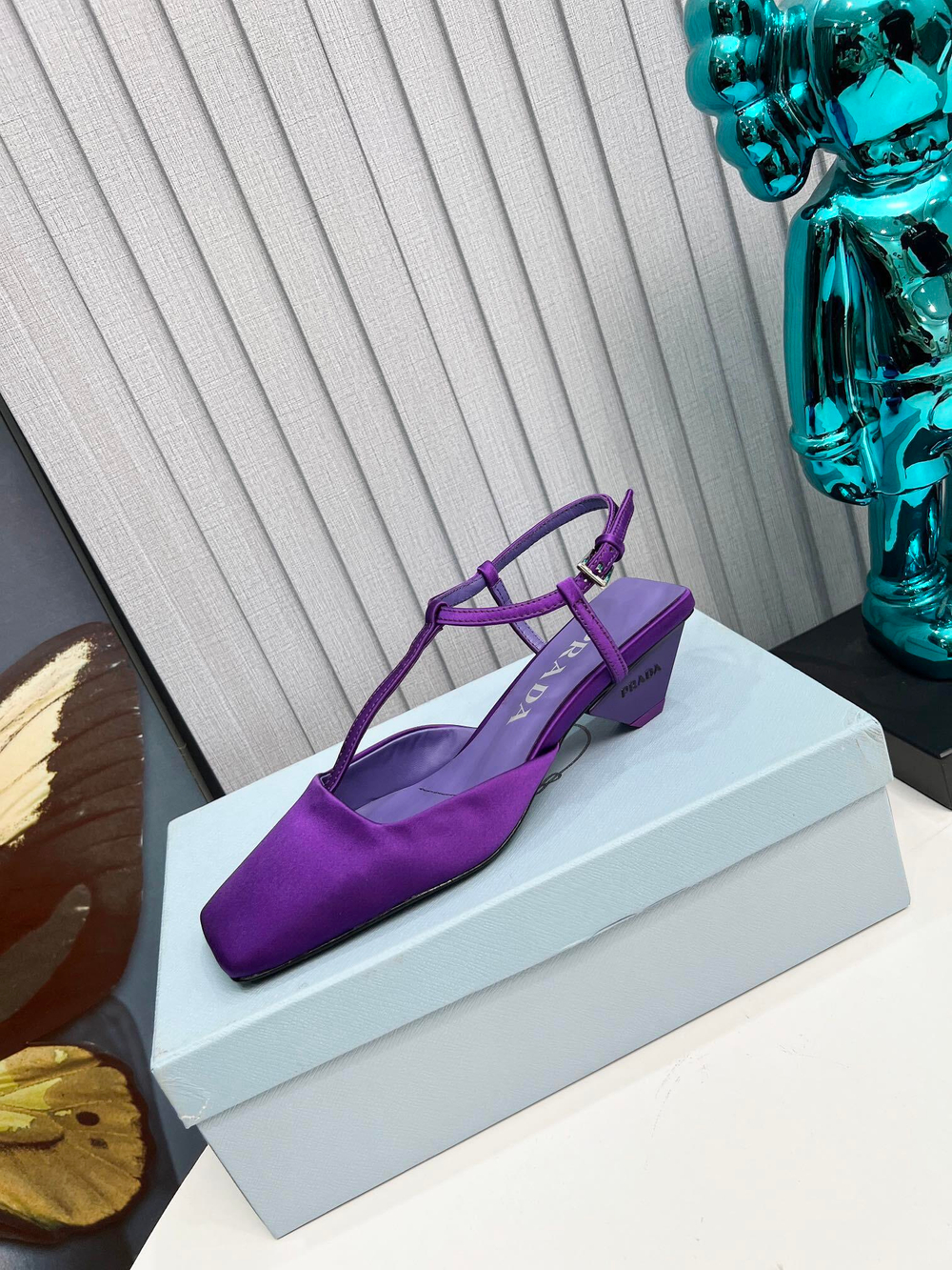 Prada Satin Slingback Pumps