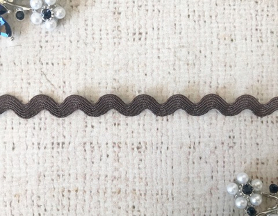 Тесьма "Вьюнок", ш. 5 мм. (коричневый)