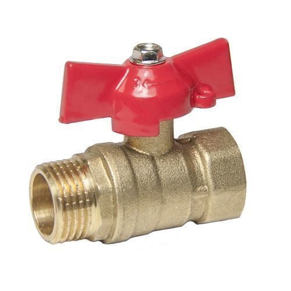 Кран шаровый 3/4" ш/ш бабочка