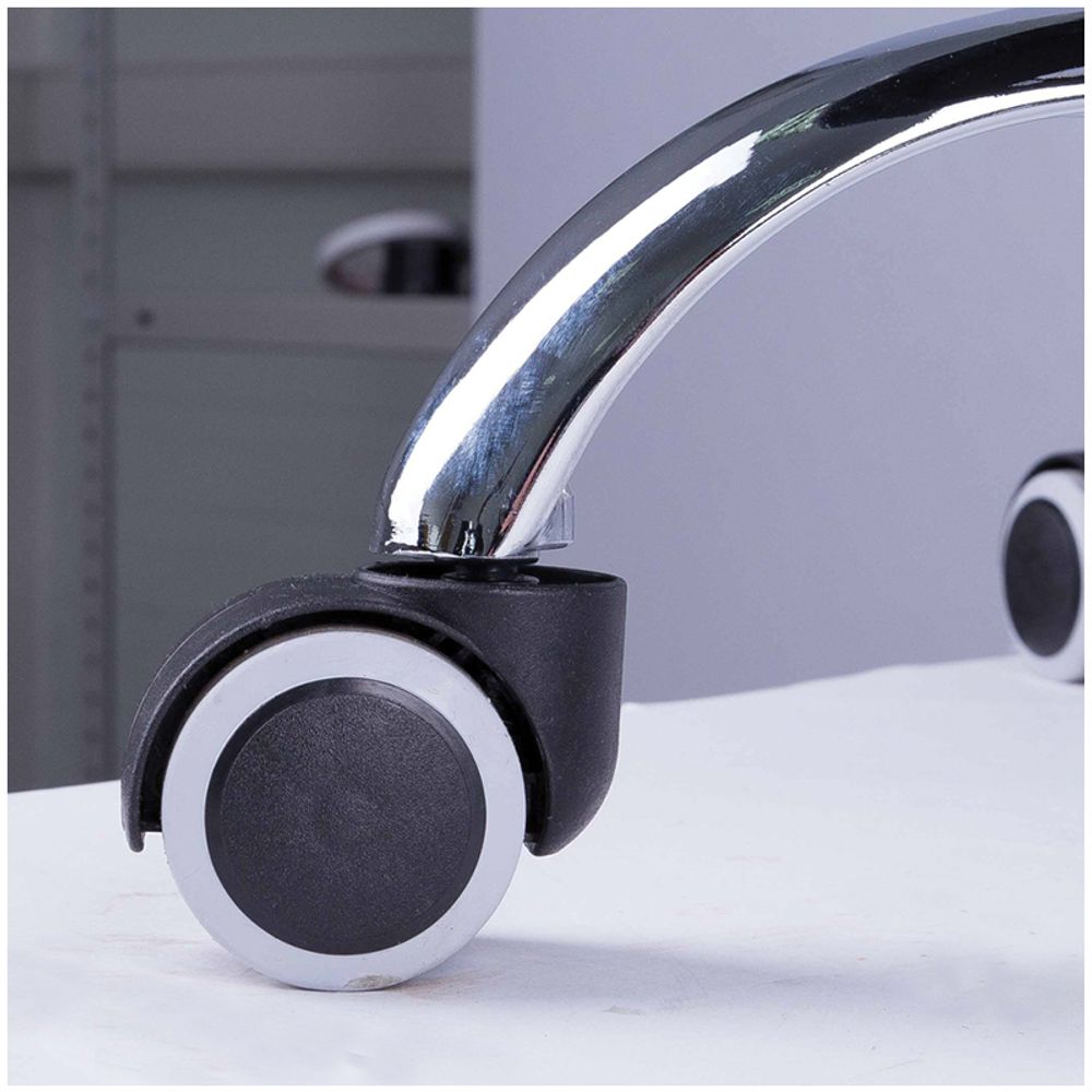 Кресло руководителя Helmi HL-E89 "Blocks" LUX, ткань SY черно-cерая, мягкий подлокотник, хром