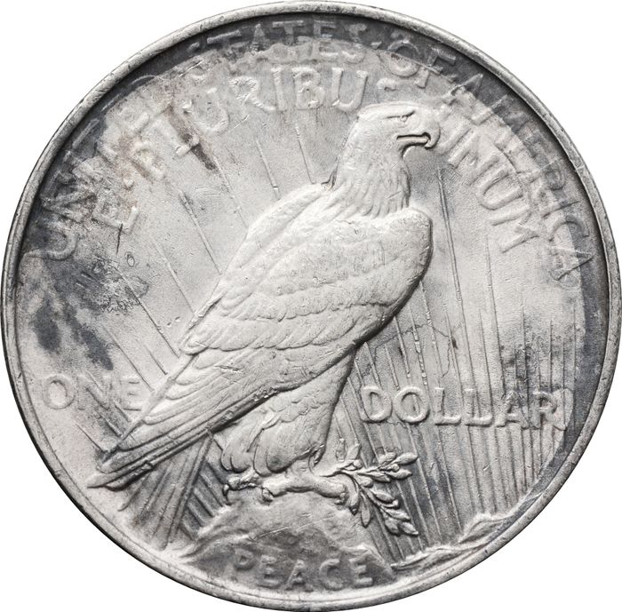 1 доллар (dollar) 1922 США Peace Dollar (Мирный доллар)