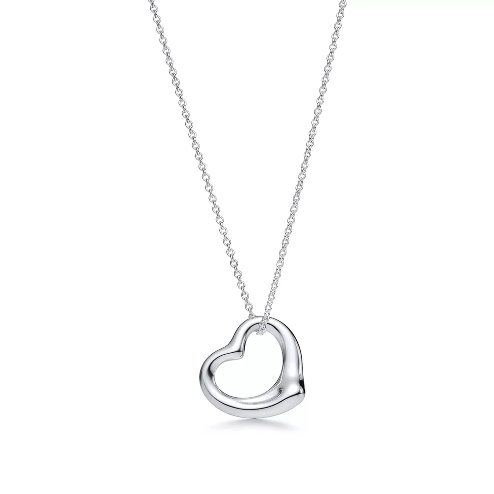 Подвеска из серебра 925, Tiffany 💠Open heart 22 mm. В наличии