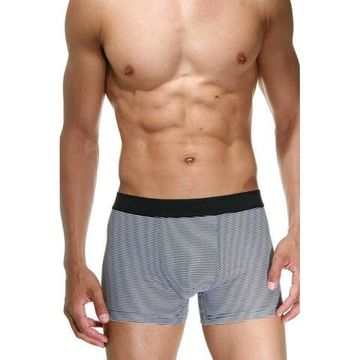 Набор мужских трусов боксеров 2в1 (белые, белые в полоску) DARKZONE DZN8032