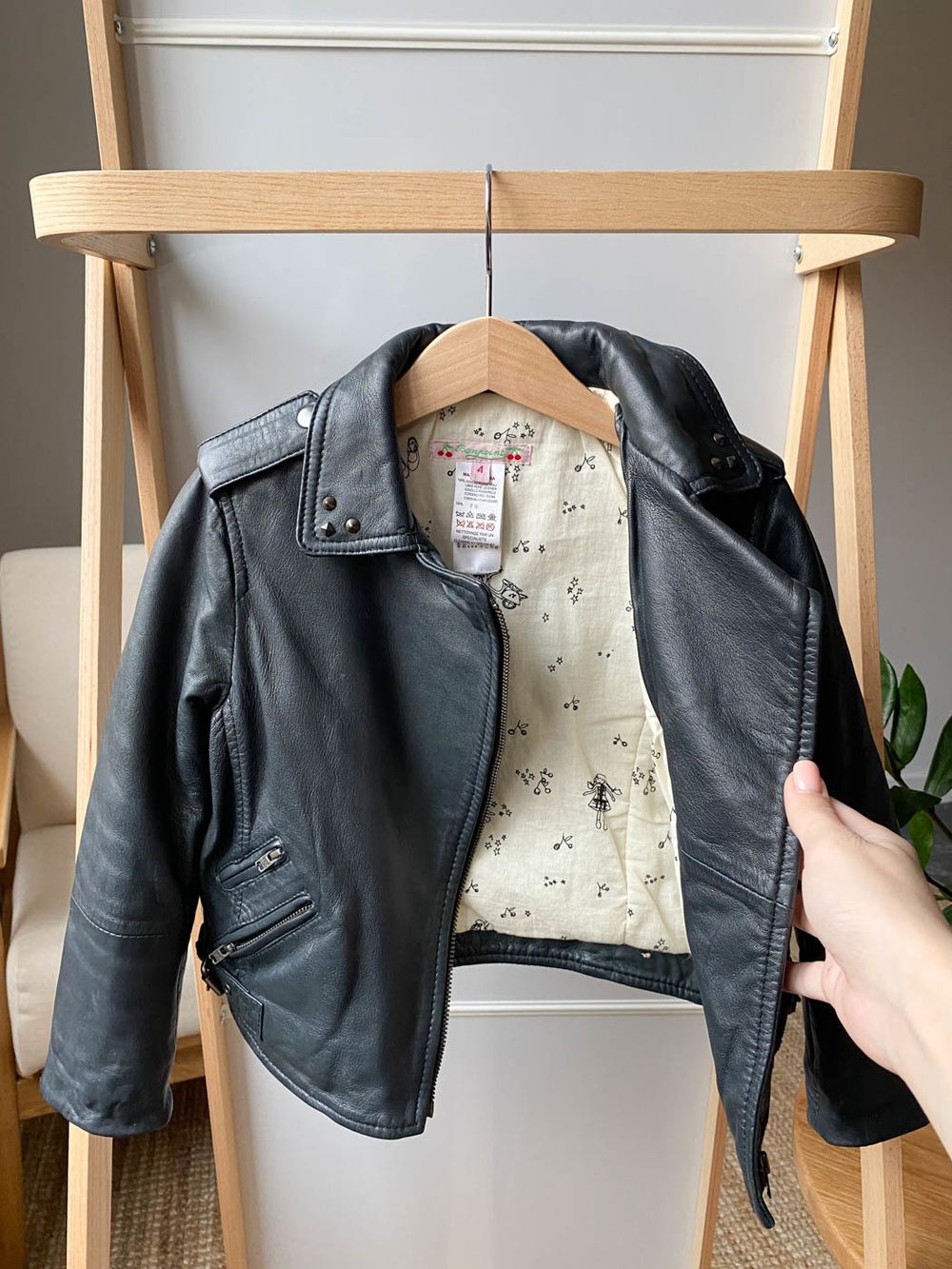 Кожаная куртка Bonpoint, 104