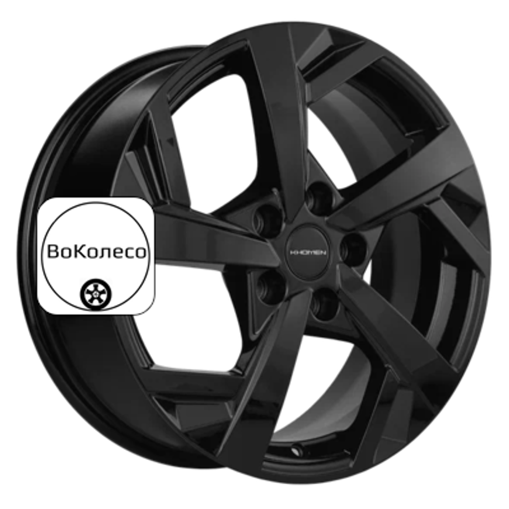 7x17/5x108 ET43 D65,1 KHW1712 (DFM AX 7) Black Khomen Wheels