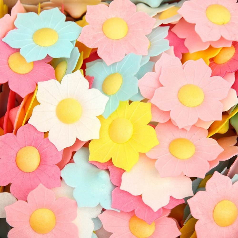 Вафельный декор "Нарциссы микс" 10шт