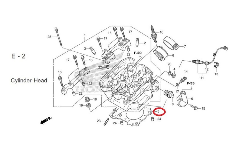 12251-KYJ-901. GASKET, CYLINDER HEAD